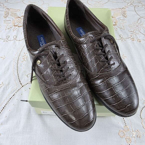 New VTG AntiPrint Lace up Oxford Brown - Picture 3 of 9